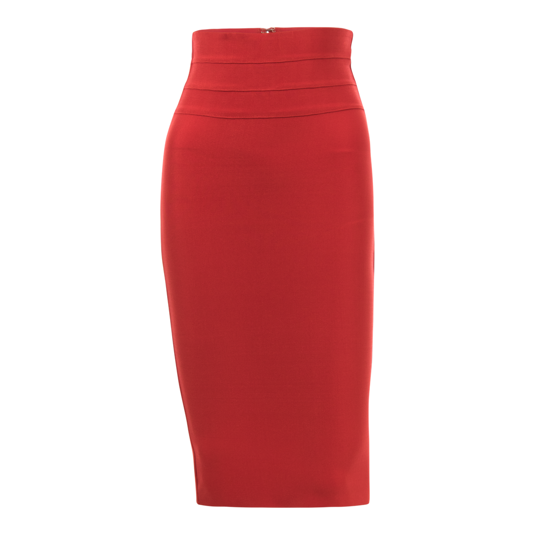 Red Bandage Pencil Skirt