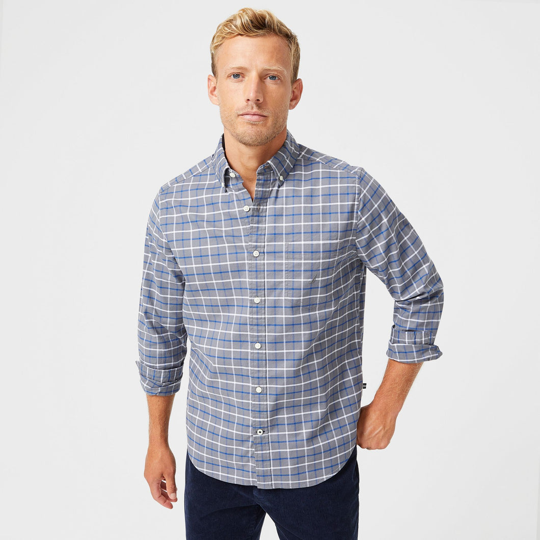 Men's Nautica Pewter Grey Short Sleeve Shirt