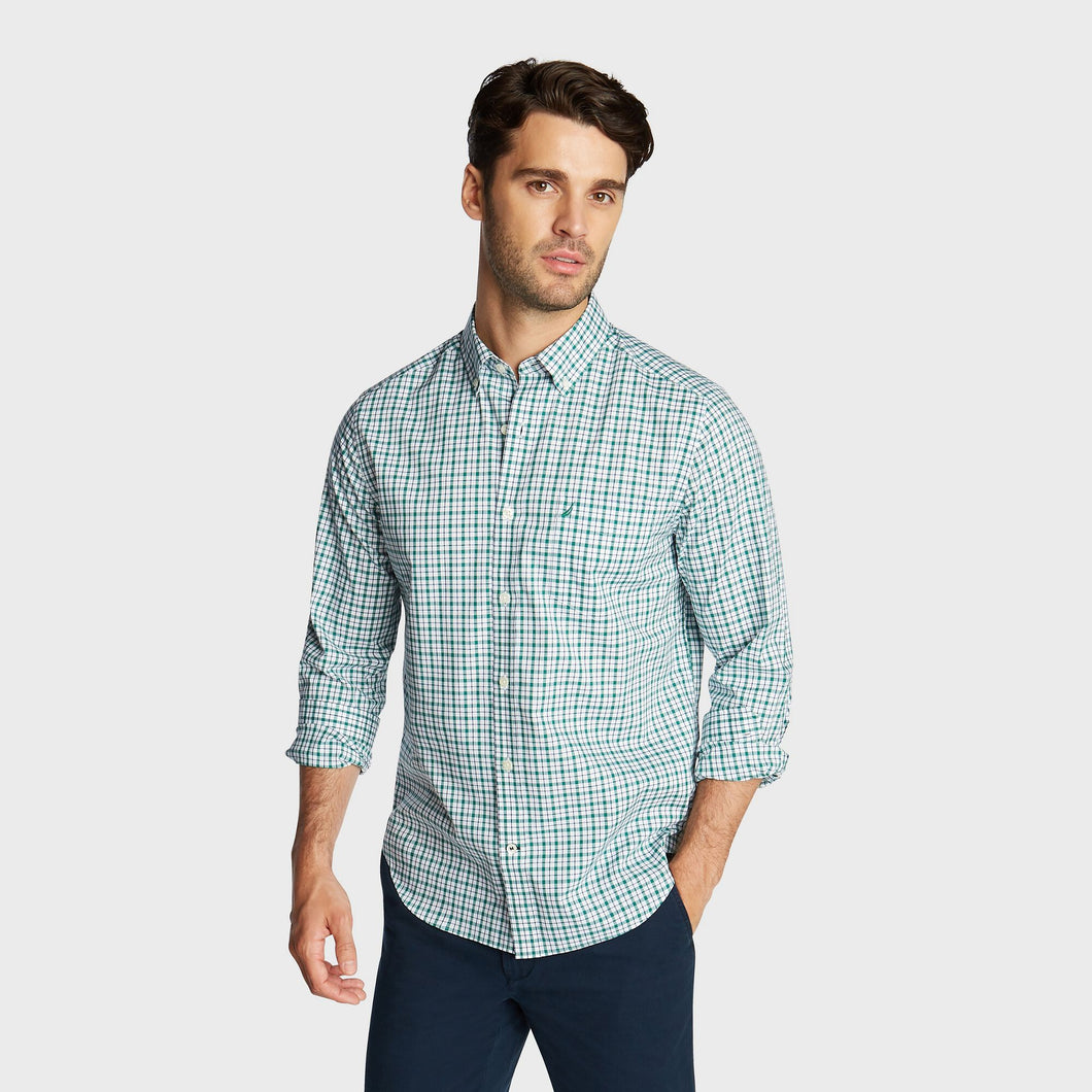 Men's Nautica Verdant Green Long Sleeve Shirt