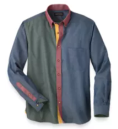 Paul Fredrick's Slim Fit Cotton Multi Color Mix-it-up Button Down Shirt